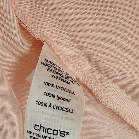 Chico's Soft Drape Front Jackets Lot Size Medium / 1 Green Peach Drawstring NWT - Picture 13 of 16